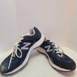 New Balance Womens Navy White Running Shoes Sneakers Size 9 Ortholite WW496GS2
